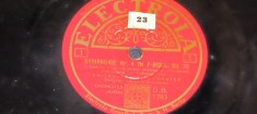 placa ebonita pt. gramofon - SYMPHONIE NR.4 IN F. MOLL OP 36 P.1 - 2