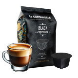 Cafea Black Espresso, 100 capsule compatibile Nescafe Dolce Gusto, La Capsuleria