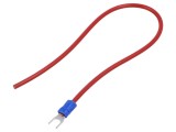 Cablu CHEVAL 250mm roșu cu terminale presate neizolate M4WI-250RD025