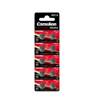 Camelion 186A, LR43, AG12, D186, L1142, V12GA 1.5v baterie alcalina plata-Conținutul pachetului 1x Blister foto