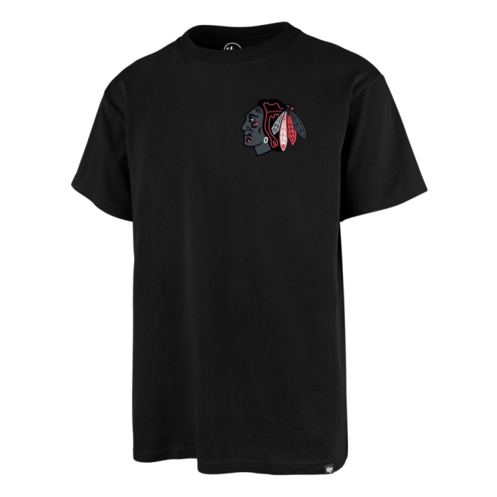 Chicago Blackhawks tricou de bărbați Backer 47 ECHO Tee black - L