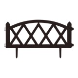 Bordura Gardulet Decorativ Plastic pentru Gazon sau Flori, Dimensiuni 60x24cm, Negru