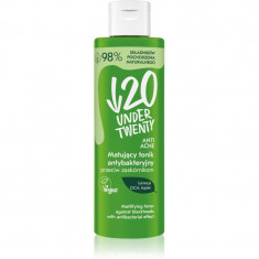 Under Twenty ANTI! ACNE tonic pentru curățare, cu efect de matifiere impotriva punctelor negre 200 ml