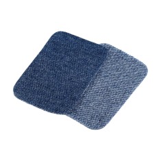Set 10 petice termoadezive Jeans Altima, 7,6 x 4,9 cm, Albastru delta