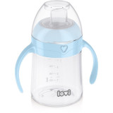 LOVI First Cup ceasca cu m&acirc;nere Blue 6m+ 150 ml