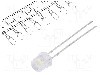 Dioda LED 5mm, alb rece, plat, 3.1...3.6V, OPTOSUPPLY - OSPW53E1A-T-JK