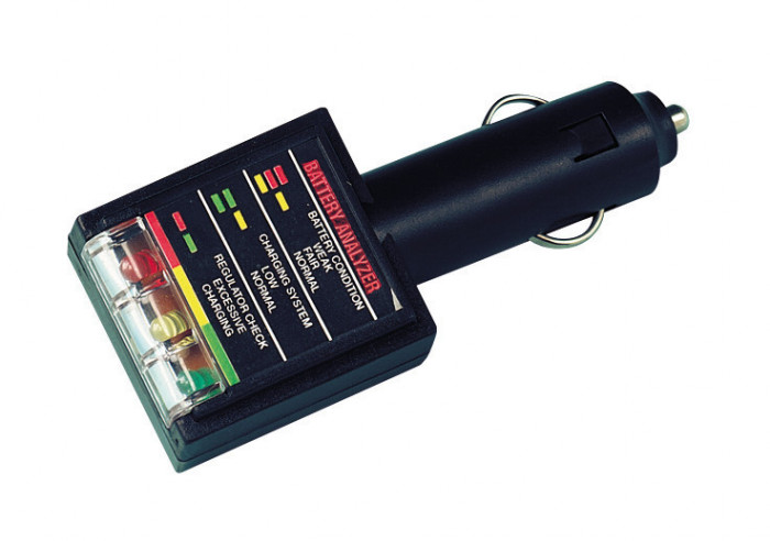 Tester stare si incarcare acumulator Lampa 12V Garage AutoRide