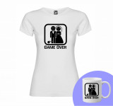 &quot;Game Over&quot; Set Personalizat &ndash; Tricou + Cană Negru XXL