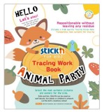Carte educativa Stick&quot;n Tracing Work Book - Animal Party
