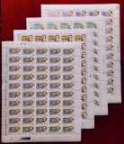 Cumpara ieftin RO 1998 ,LP 1450 ,&quot;Secolul XX (I)&quot; - coli complete de 50 serii ,MNH