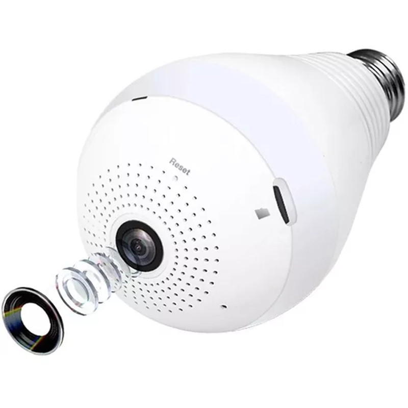 Bec cu camera Spion iUni B009, Full HD, Wi-Fi, Senzor de Miscare, Unghi 360  grade | arhiva Okazii.ro