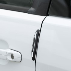 Protecții Portieră Auto, Model Universal, Silicon, Negru, Set 2 Bucăți, Lungime 11cm