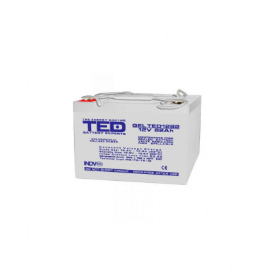 Acumulator AGM VRLA 12V 82A GEL Deep Cycle 259mm x 168mm x h 211mm M6 TED Battery Expert Holland TED003478 (1) foto
