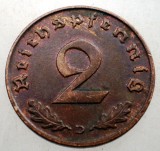2.906 GERMANIA 2 REICHSPFENNIG 1939 D