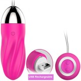 Armony-Sweety Spiral Ou Vibrator cu Telecomandă Roz-Silicon