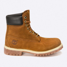 Timberland cizme din piele întoarsă bărbați, culoarea maro