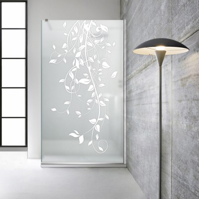 Paravan dus walk-in Aqua Roy INOX, model Dance alb, sticla 8 mm mata, securizata, anticalcar, 110x195 cm foto