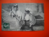 HOPCT 507 L PESCARITA DE CREVETI -FEMEIE 1912 -FRANTA -TCV-COSTUM SI COAFURA / COSTUME TRADITIONALE -EUROPA -