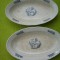 Portelan suedez Rorstrand, 2 platouri vechi