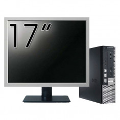 Calculator Dell OptiPlex 7010 USFF, Intel Core i5-3475S 2.90GHz, 4GB DDR3, 120GB SSD + Monitor 17 Inch foto