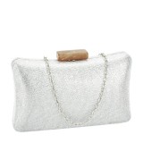 Cumpara ieftin Geanta clutch argintie cu sclipici 5764 06