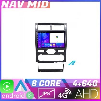 Navigatie Ford Mondeo intre anii 2004 2007 EDOTEC-LITE Android Ecran 720P Octa Core 4 64 Carplay CarStore Technology