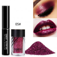 Glitter ochi + adeziv Glitter Gel Eyeshadow 05 Carmine foto