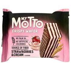 Cutie 20x34g Napolitane cu Crema de Capsuni My Motto MGR7245 foto