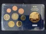 Euro set - Luxemburg 2002 , 8 monede + medal - UNC