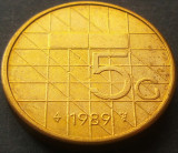 Cumpara ieftin Moneda 5 GULDEN (GULDENI) - OLANDA, anul 1989 * cod 2407 C, Europa