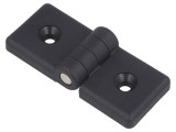 Balama tehnopolimer neagră 84mm pentru profile