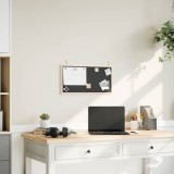 VidaXL Tablă cu cadru din lemn masiv de pin negru 60x30 cm