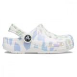 Saboți Crocs Kids&#039; Classic Out of this World II Clog Alb - White/Leopard