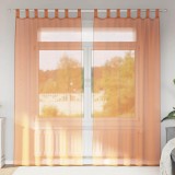 VidaXL Perdele Voile cu Bucle 2 buc Terracota 140x225 cm