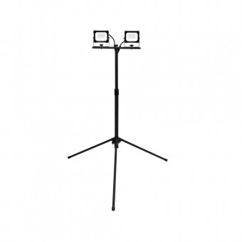 Proiectoare led pe stativ, IP65, 2 x 20 W, 2 x 1900 lm, Aluminiu foto