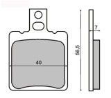 Placute Frana Fata Aprilia SR 50 (97-08) - MX_NEW 225100010RM