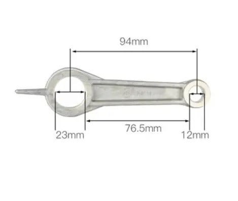 Biela cap compresor de aer aluminiu - 12x23x77mm CH016