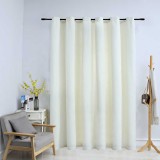 Gossi draperie opaca, crem, 290x245 cm, catifea, inele metalice