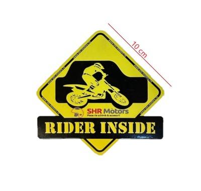 Sticker &amp;amp;quot;Rider Inside&amp;amp;quot; enduro foto