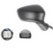Oglinda exterioara Mazda 3 (Bm), 06.2013-, Dreapta, reglare electrica; grunduit; incalzita; geam convex; cromat; 7 pini; cu LED indicator; cu functie