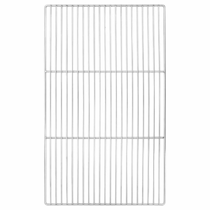 vidaXL Grătar Argintiu 67 x 40 cm Oţel inoxidabil