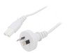 Cablu Alimentare 1m Alb 2x0,75mm2 IEC C7
