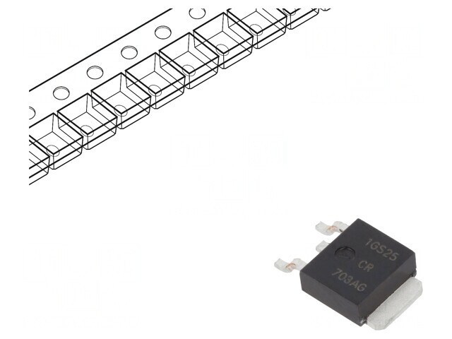 Tiristor 100V 4A DPAK SMD Rola/Banda