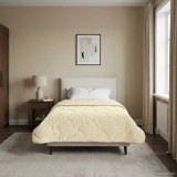 vidaXL Duvet complet pe tot parcursul anului Patos Crem 135 x 200 cm 42026289