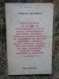 Ceausescu Expunere cu privire la PROGRAMUL P.C.R. ... 3 NOIEMBRIE 1971