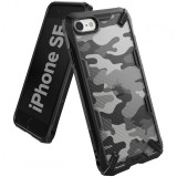 Husa TPU Ringke Fusion X CAMO pentru Apple iPhone 7 / Apple iPhone 8 / Apple iPhone SE (2020), Neagra XDAP0008