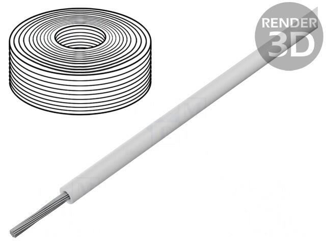 Cablu Silicon Alb 1x6mm2 300V/500V