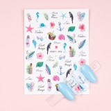 Cumpara ieftin Abtibilduri Unghii SensoPRO Milano Summer Paradise, model HANYI-596