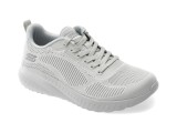 Cumpara ieftin Pantofi sport SKECHERS gri, BOBS SQUAD CHAOS, din matrerial textil