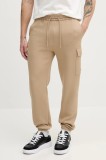 MACKAGE pantaloni de trening barbati, culoarea verde, neted, MARVIN.R